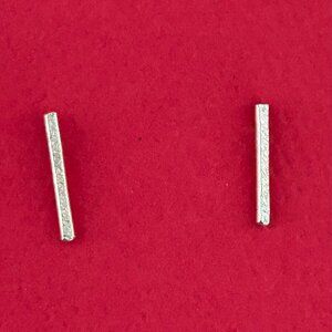 Silver post earrings